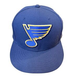 St. Louis Blues Fanatics Core Primary Logo Fitted Hat Navy Hockey